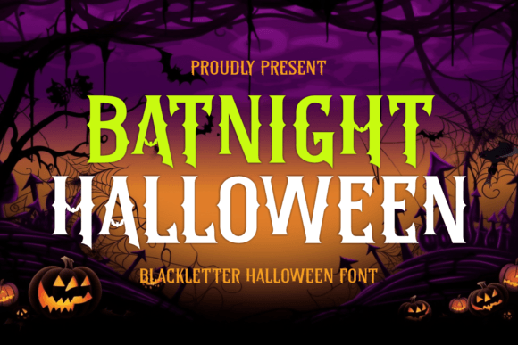 Batnight Halloween: A Bold Font for Spooky Designs