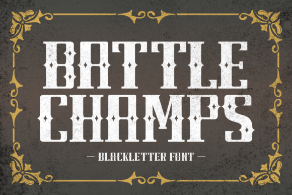 Battle Champs: The Bold Gothic Typeface for Modern Design