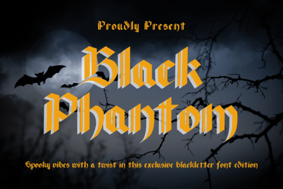 Black Phantom: A Gothic Typeface with Timeless Elegance