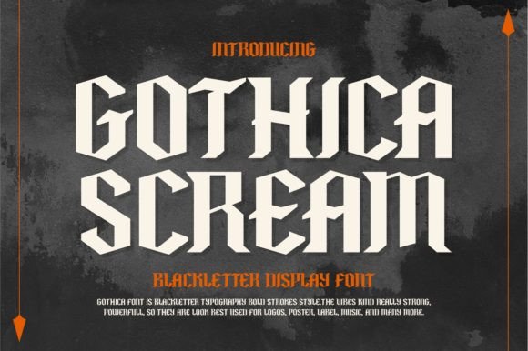 Gothica Scream: A Bold Blackletter Font for Modern Branding and Design