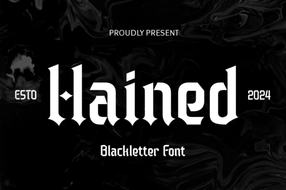 Hained: A Bold Typeface for Strategic Design and Commanding Communication