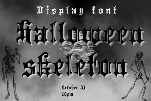 Halloween Skeleton: The Bold, Spooky Font for Seasonal Designs