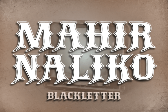 Mahir Naliko: A Bold Font for Premium Branding