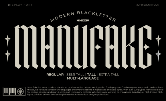 Manufake: Elevating Visual Identity with Avant-Garde Typography