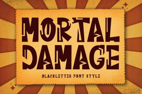 Mortal Damage: A Bold Font for Creative Expression