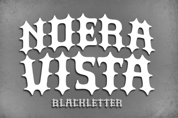 Noera Vista: A Bold and Elegant Blackletter Font for Premium Branding