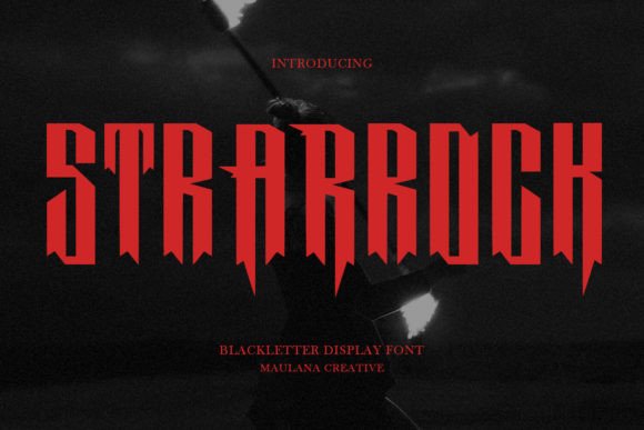 Starrock: A Bold Display Font with Vintage Flair