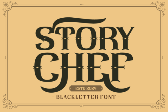 Story Chef: A Bold Vintage Typeface for Powerful Design