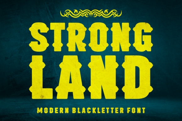 Strong Land: A Bold Font for Impactful Book Covers and More
