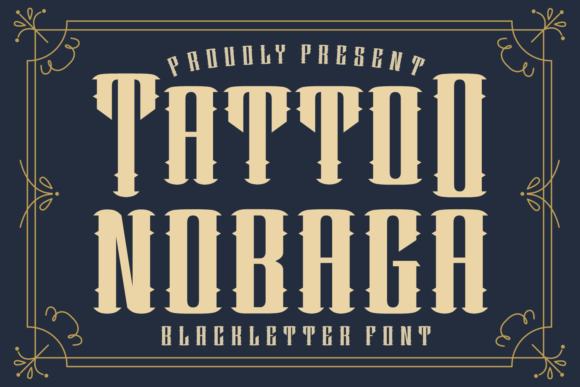Tattoo Nobaga: A Bold Typographic Statement