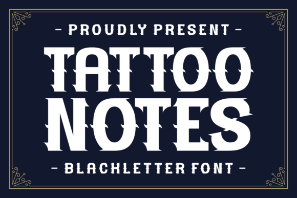 Tattoo Notes: A Unique Typeface Bridging Tradition and Rebellion