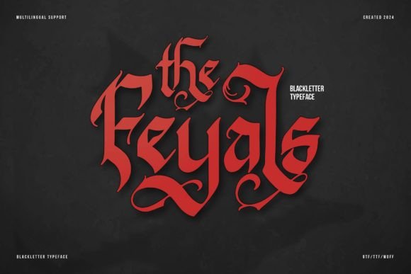 The Feyals: Elevating Design with Bold Gothic Typography