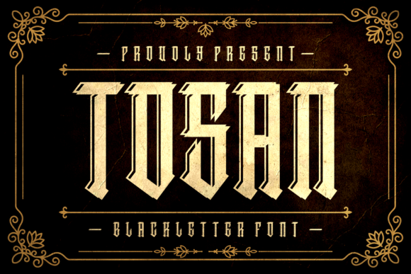 Tosan: A Typeface That Merges Gothic Elegance with Modern Simplicity