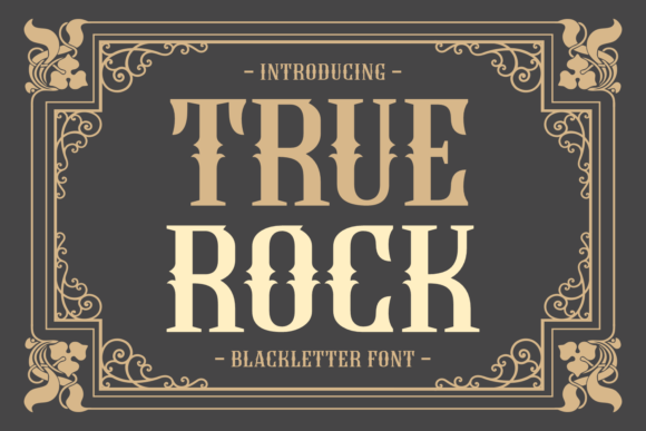 True Rock: A Bold Modern Typeface for Creative Impact